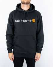 Carhartt - Signature Logo Hood Black - jhstore.se