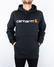 Carhartt - Signature Logo Hood Black - jhstore.se