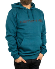 Carhartt - Signature logo Hood - Greenstone - Grön - jhstore.se