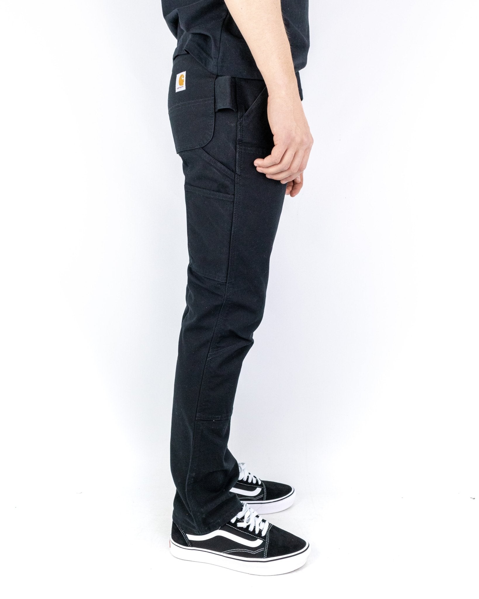 Carhartt - Stretch Duck Double Front Black - jhstore.se