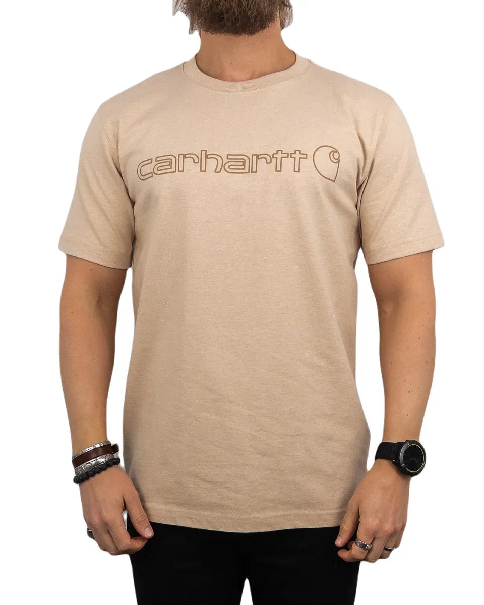 Carhartt - T-Shirt - Core Logo - Beige - jhstore.se