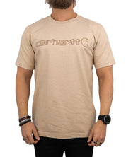 Carhartt - T-Shirt - Core Logo - Beige - jhstore.se