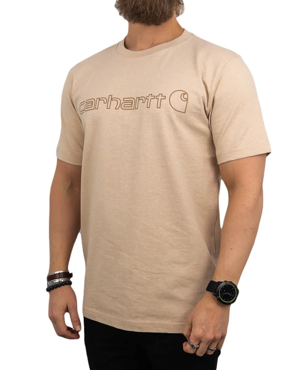 Carhartt - T-Shirt - Core Logo - Beige - jhstore.se