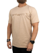 Carhartt - T-Shirt - Core Logo - Beige - jhstore.se