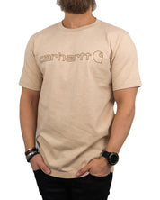 Carhartt - T-Shirt - Core Logo - Beige - jhstore.se