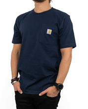 Carhartt - T-shirt med ficka mörkblå - K87 Pocket - jhstore.se