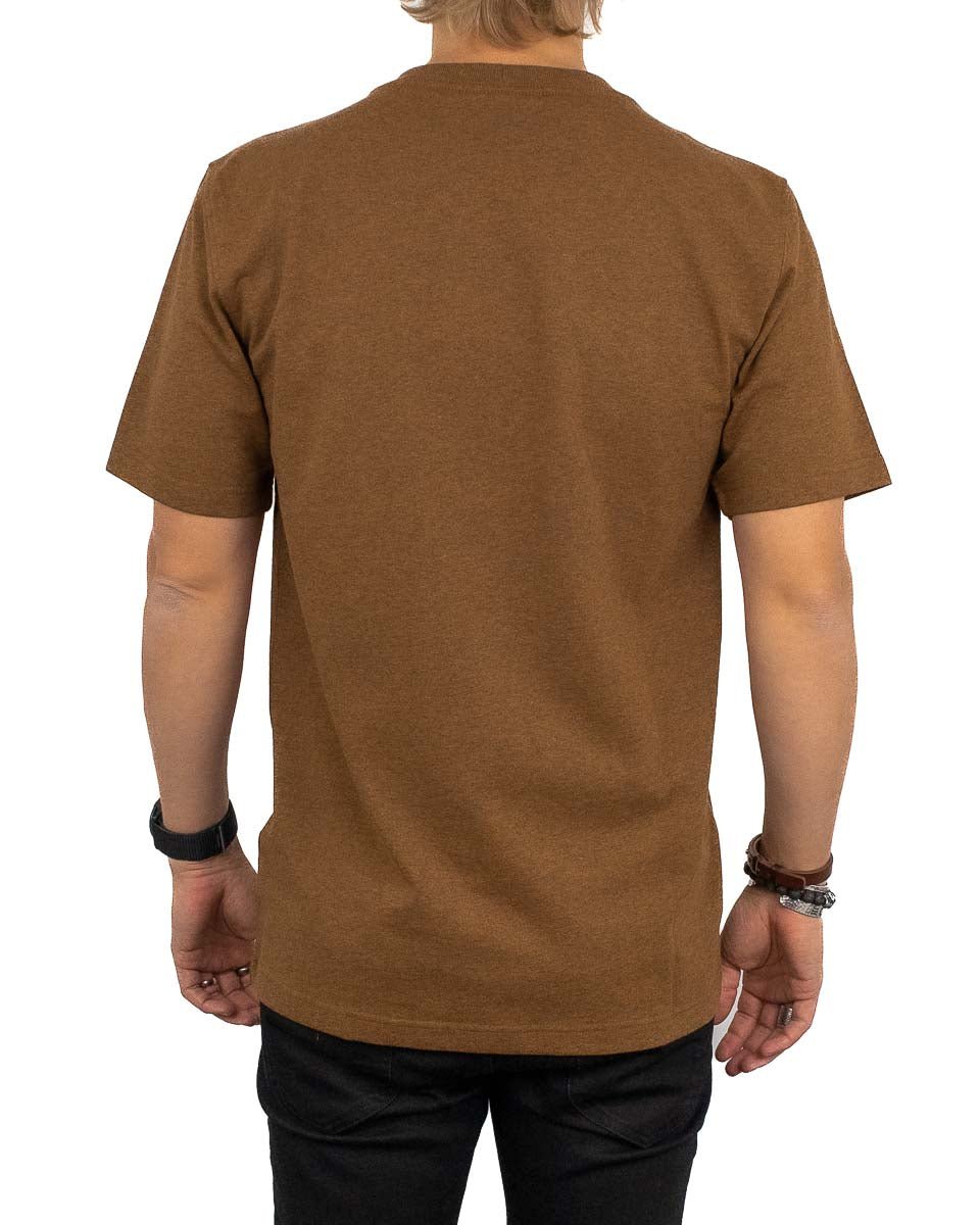 Carhartt - T-shirt med ficka Valnöt - K87 Pocket - jhstore.se
