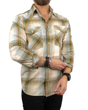 Carhartt - Twillskjorta - Plaid Snap - Khaki - jhstore.se