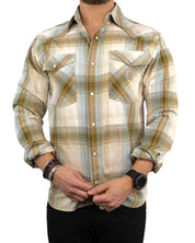 Carhartt - Twillskjorta - Plaid Snap - Khaki - jhstore.se