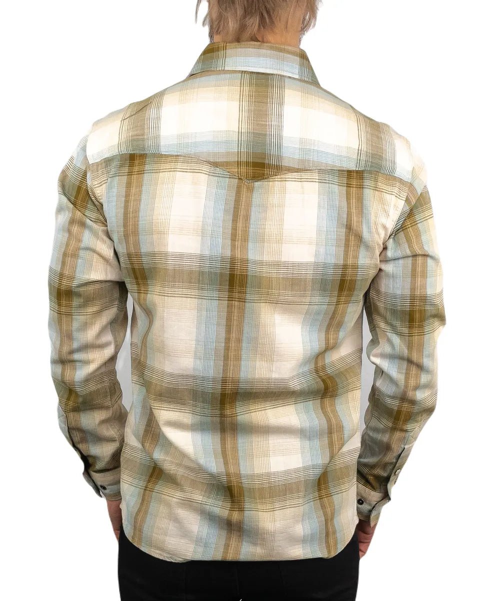 Carhartt - Twillskjorta - Plaid Snap - Khaki - jhstore.se