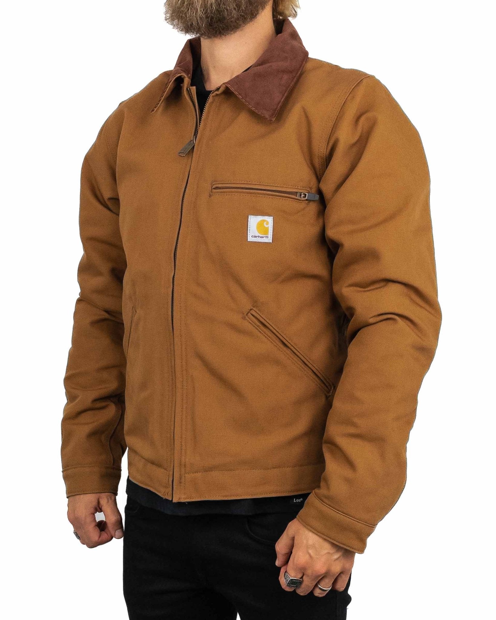 Carhartt Workwear - Detroit Jacka - Duck Detroit - Brun - jhstore.se
