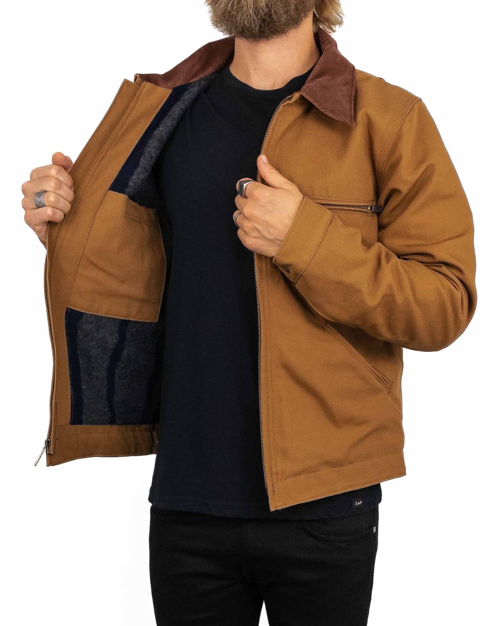 Carhartt Workwear - Detroit Jacka - Duck Detroit - Brun - jhstore.se