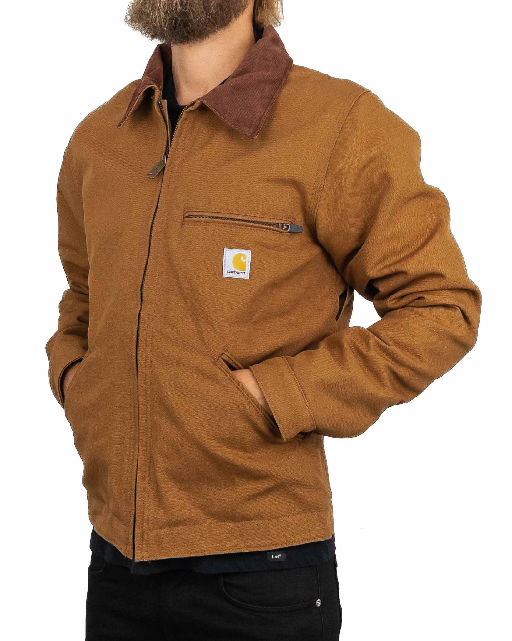 Carhartt Workwear - Detroit Jacka - Duck Detroit - Brun - jhstore.se