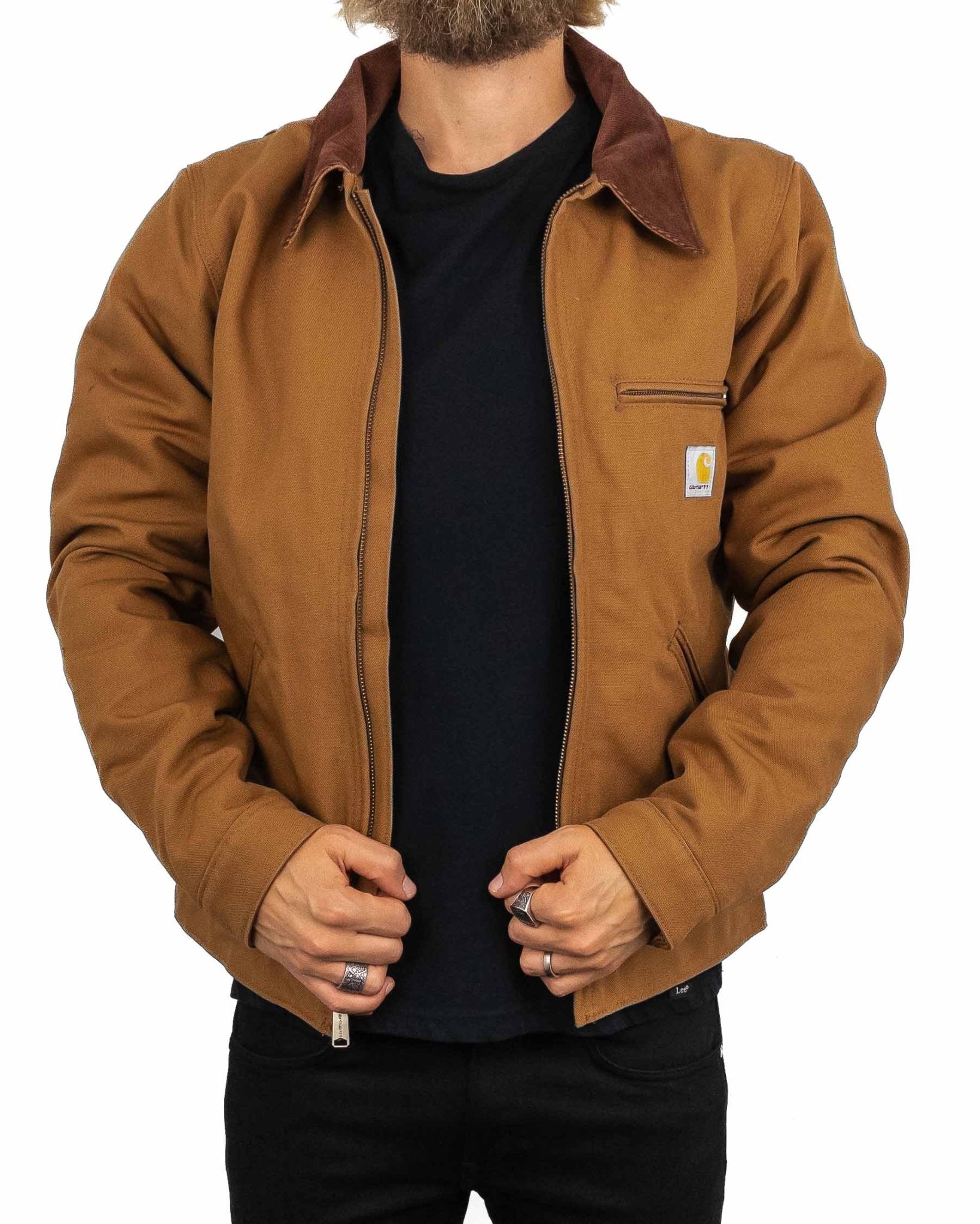 Carhartt Workwear - Detroit Jacka - Duck Detroit - Brun - jhstore.se