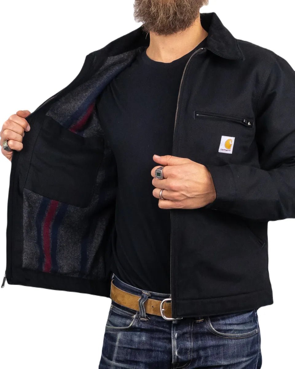 Carhartt Workwear - Detroit Jacka - Duck Detroit - Svart - jhstore.se