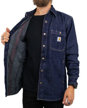 Carhartt Workwear - Jeansskjorta Fodrad - Blå - jhstore.se
