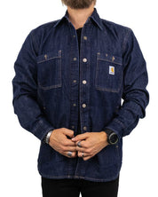 Carhartt Workwear - Jeansskjorta Fodrad - Blå - jhstore.se