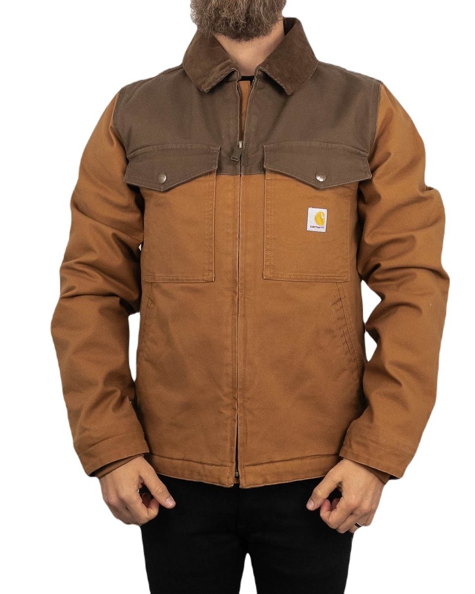 Carhartt Workwear - Montana Fodrad Jacka - Duck Canvas - Brun - jhstore.se