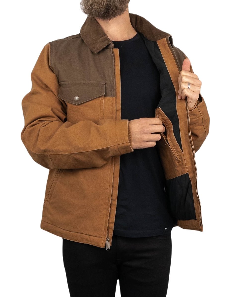 Carhartt Workwear - Montana Fodrad Jacka - Duck Canvas - Brun - jhstore.se