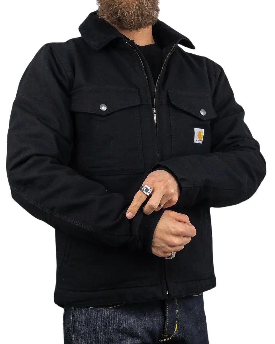 Carhartt Workwear - Montana Fodrad Jacka - Duck Canvas - Svart - jhstore.se