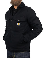Carhartt Workwear - Montana Fodrad Jacka - Duck Canvas - Svart - jhstore.se