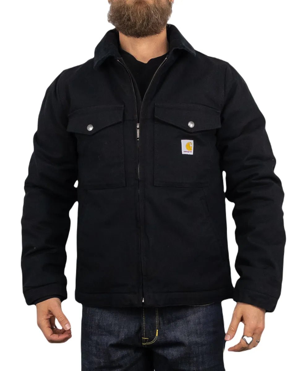 Carhartt Workwear - Montana Fodrad Jacka - Duck Canvas - Svart - jhstore.se