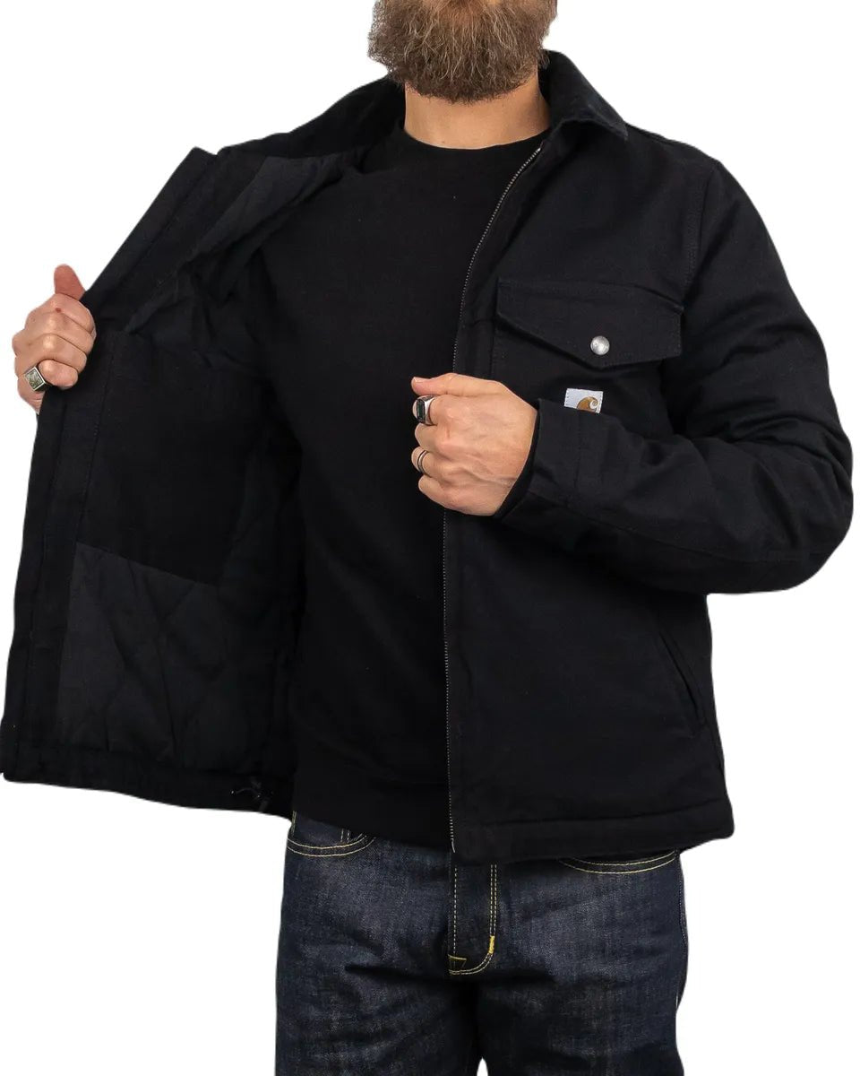 Carhartt Workwear - Montana Fodrad Jacka - Duck Canvas - Svart - jhstore.se