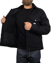 Carhartt Workwear - Montana Fodrad Jacka - Duck Canvas - Svart - jhstore.se