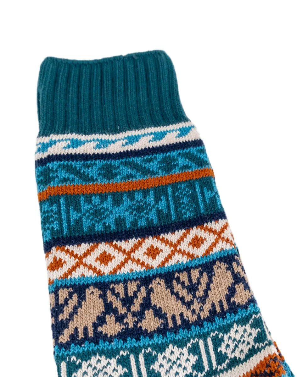Comfysocks - Boi - Blå orange - Mönstrade stumpor - jhstore.se