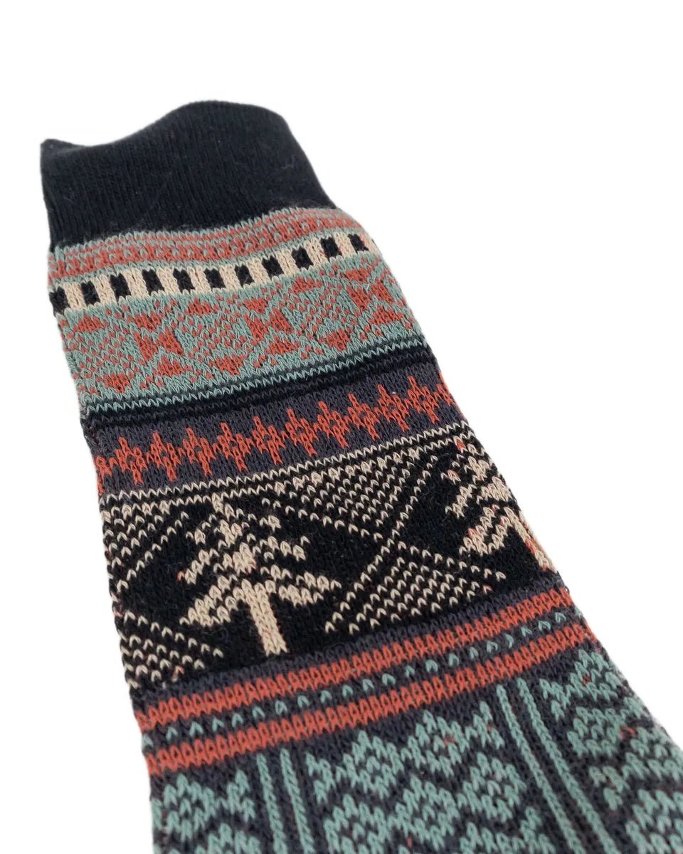 Comfysocks - Fumi - Svart - Mönstrade stumpor - jhstore.se