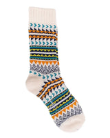 Comfysocks - Geometric - Beige - Patterned socks