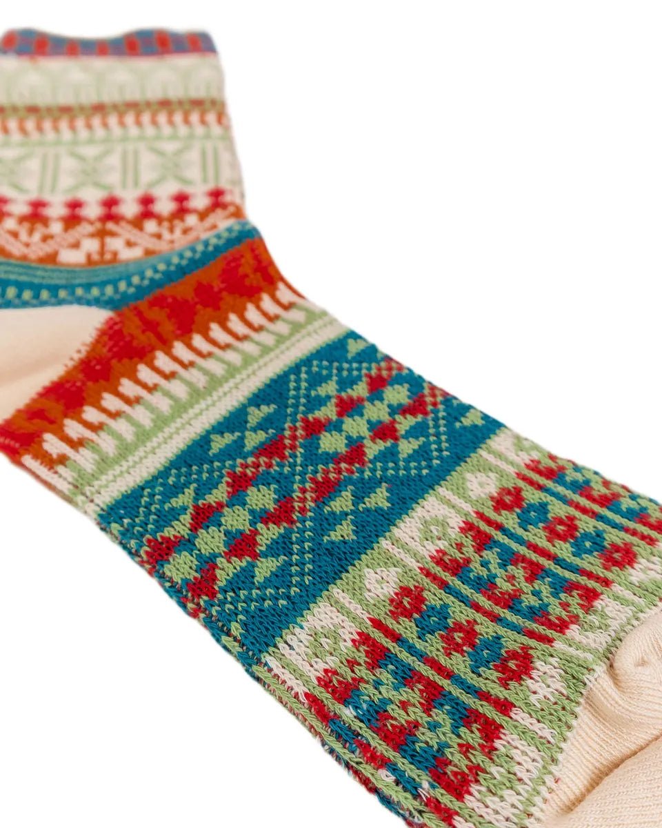 Comfysocks - Maila - Vit - Mönstrade stumpor - jhstore.se