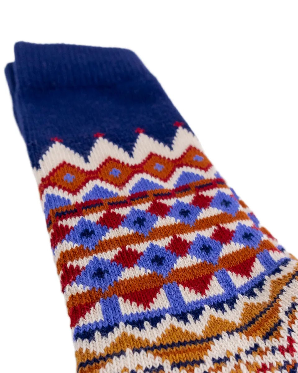 Comfysocks - Tanami - Navy - Mönstrade stumpor - jhstore.se