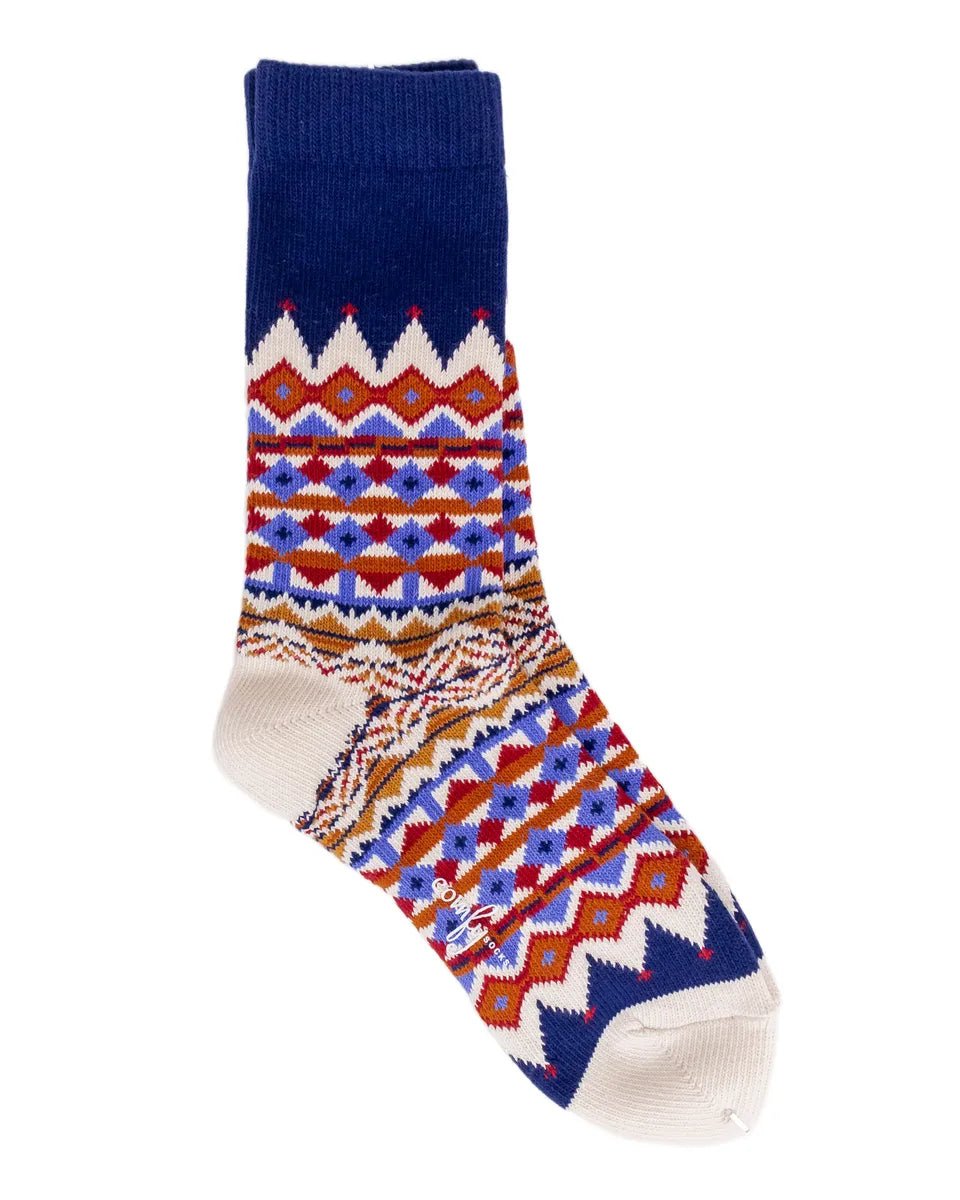 Comfysocks - Tanami - Navy - Mönstrade stumpor - jhstore.se