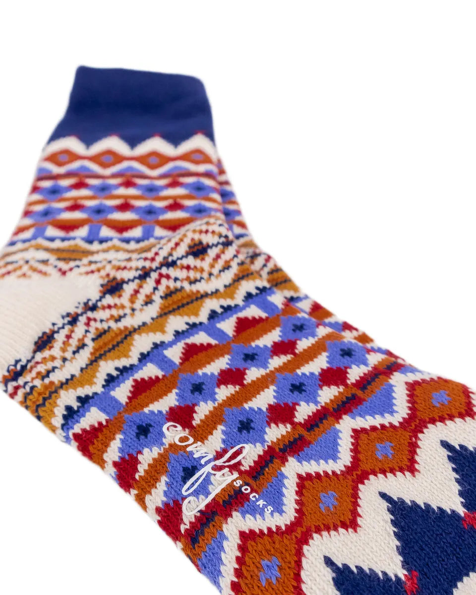Comfysocks - Tanami - Navy - Mönstrade stumpor