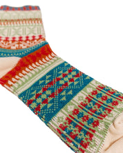 Comfysocks - Maila - Vit - Mönstrade stumpor