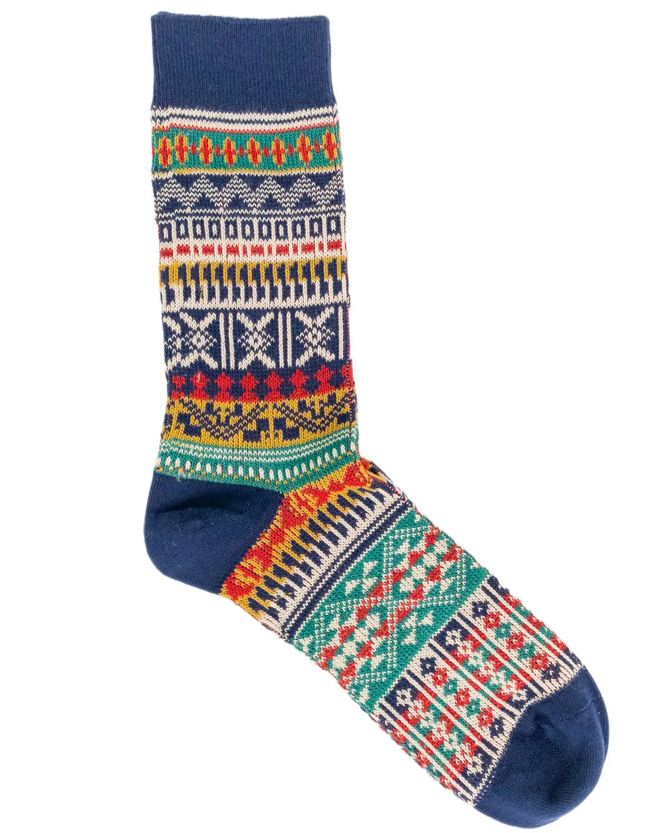 Comfysocks - Malita - Navy - Mönstrade stumpor
