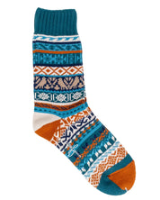 Comfysocks - Boi - Blå orange - Mönstrade stumpor