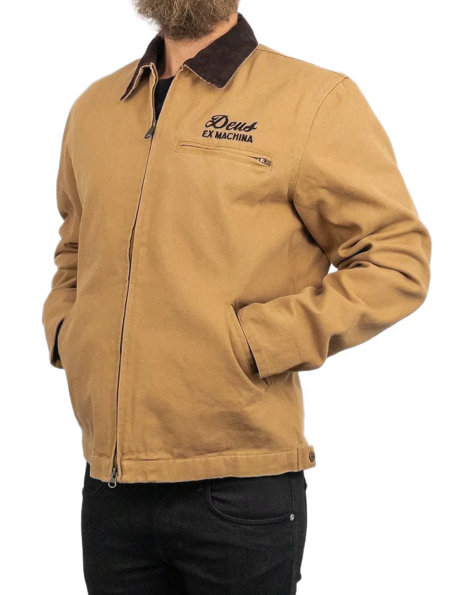 Deus Ex Machina - Canvas Jacka - Address Workwear - Beige - jhstore.se