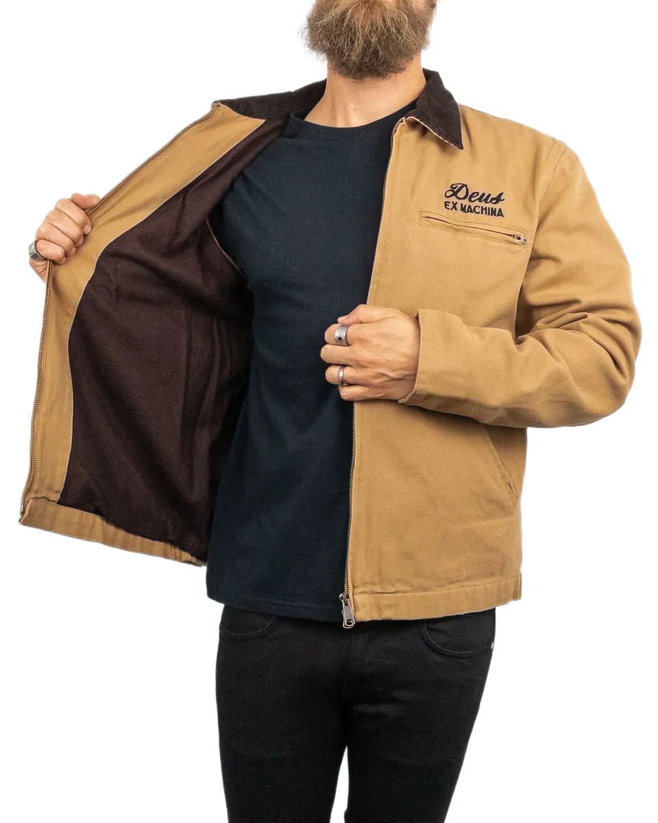 Deus Ex Machina - Canvas Jacka - Address Workwear - Beige - jhstore.se