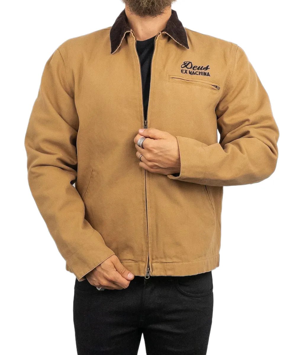 Deus Ex Machina - Canvas Jacka - Address Workwear - Beige - jhstore.se