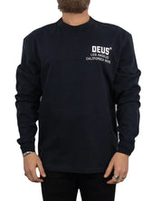 Deus Ex Machina - Långärmad T-Shirt - Jones Loose Fit med Ryggtryck - Svart - jhstore.se
