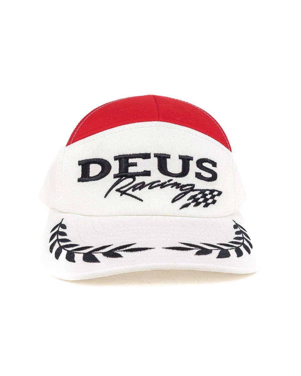 Deus Ex Machina - Racingkeps Vit/Röd - Flagstuff - jhstore.se