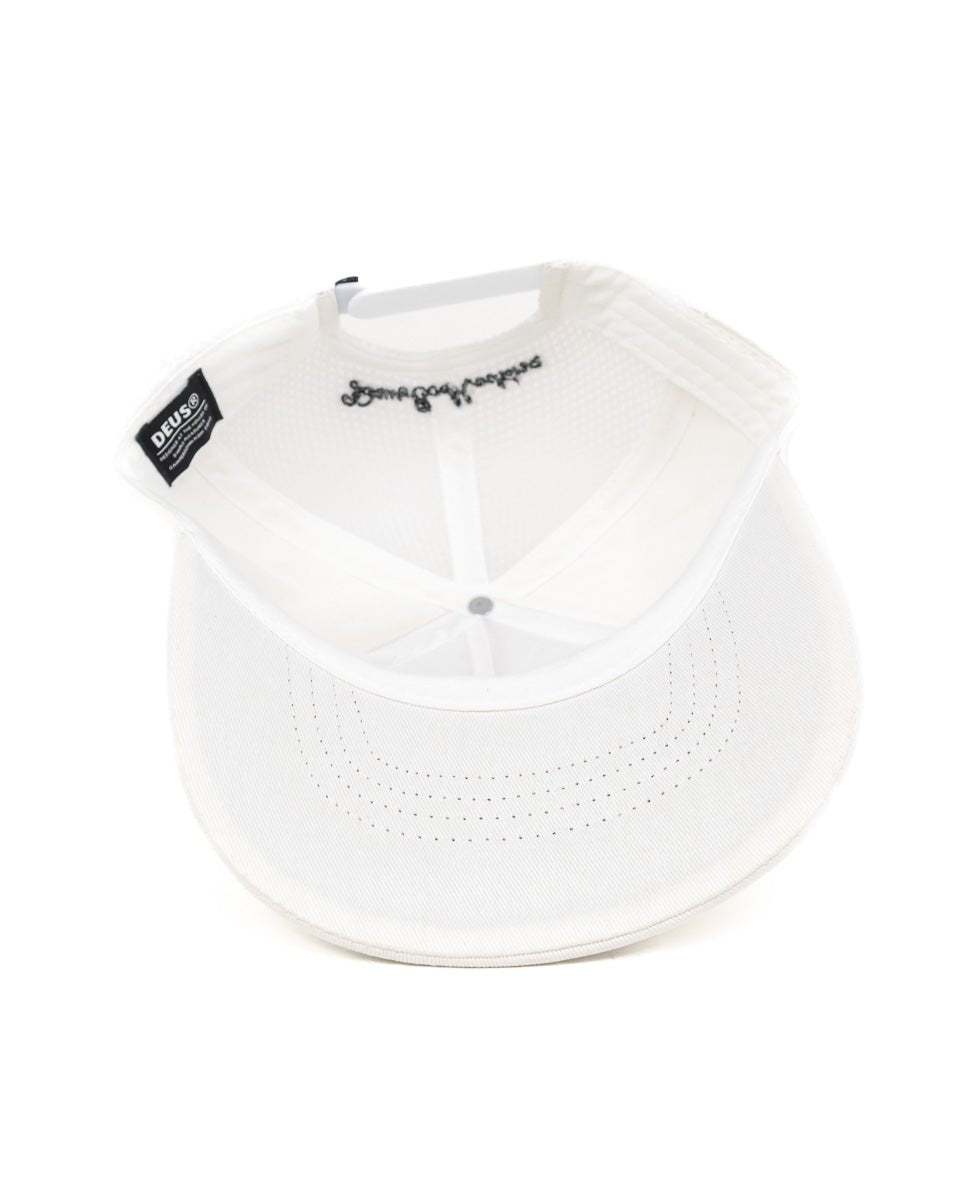 Deus Ex Machina - Racingkeps Vit/Röd - Flagstuff - jhstore.se