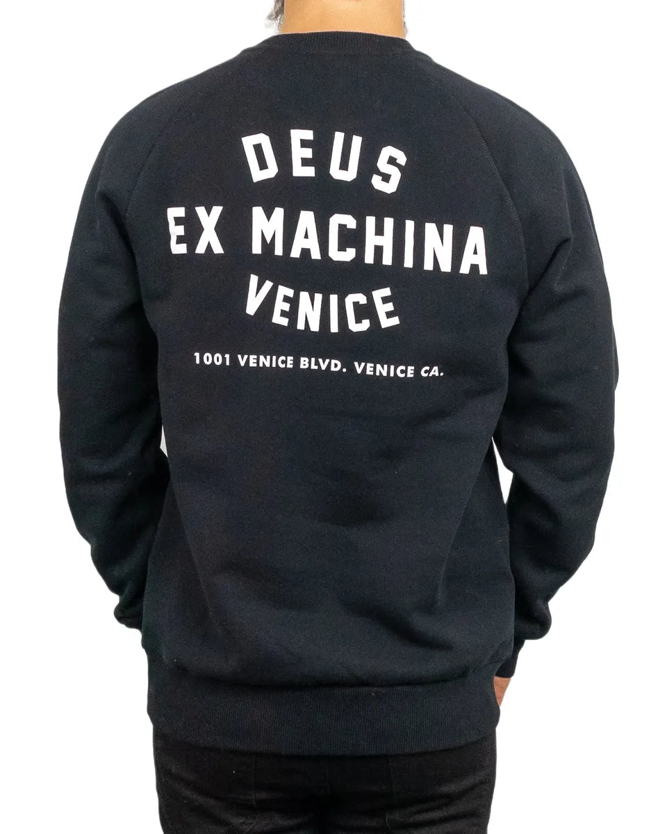 Deus Ex Machina - Sweatshirt - Venice Adress - Svart - jhstore.se