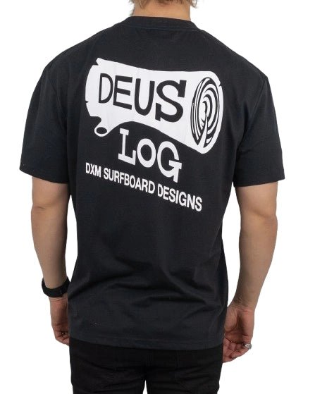 Deus Ex Machina - T-Shirt med Ryggtryck - Log Print - Svart - jhstore.se