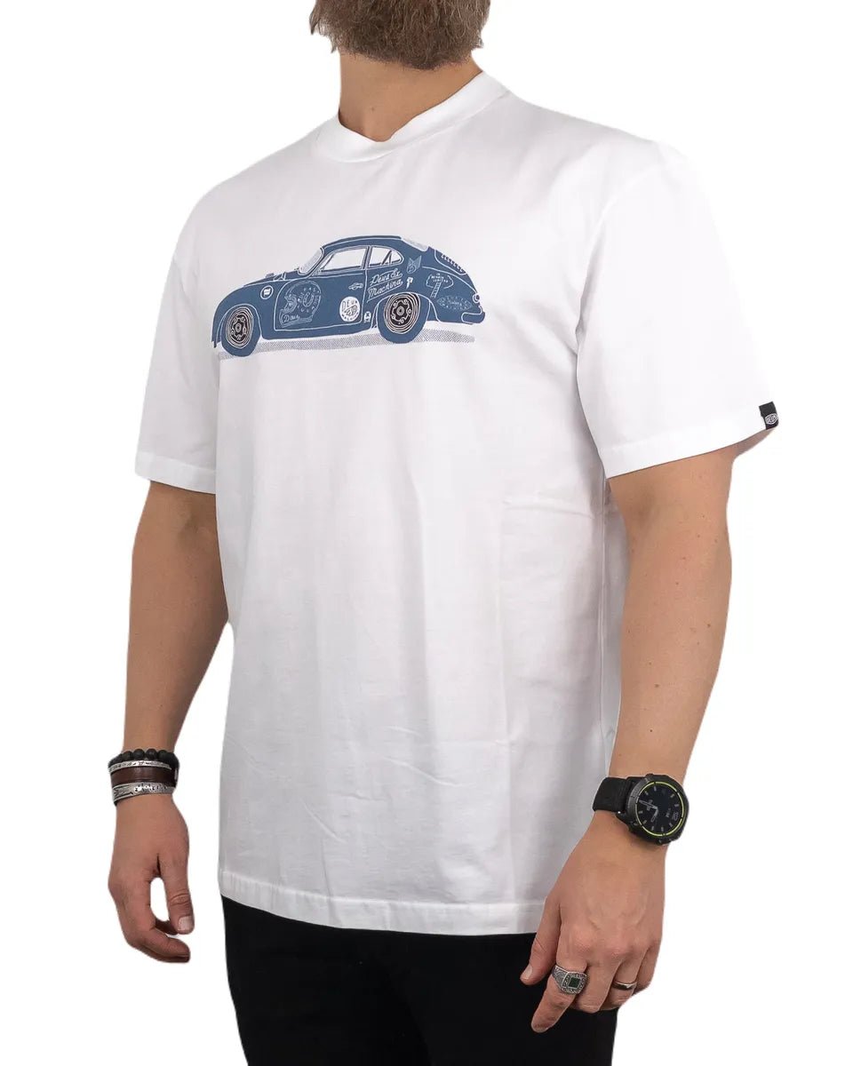 Deus Ex Machina - T-Shirt - Porsche 356 - Vit - jhstore.se