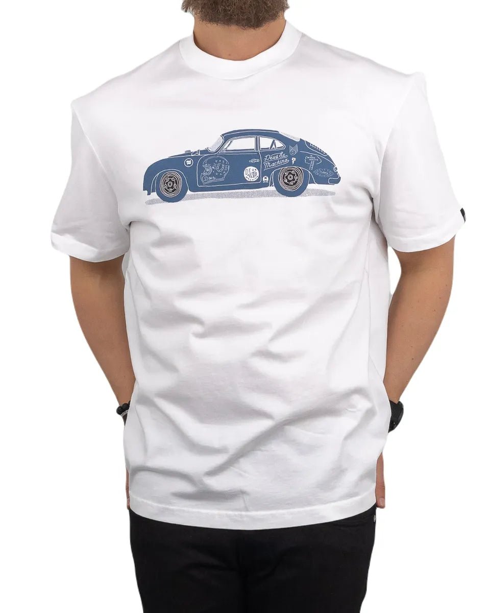 Deus Ex Machina - T-Shirt - Porsche 356 - Vit - jhstore.se