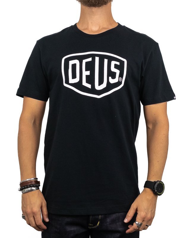 Deus Ex Machina - T-shirt Shield Logo - Svart - jhstore.se