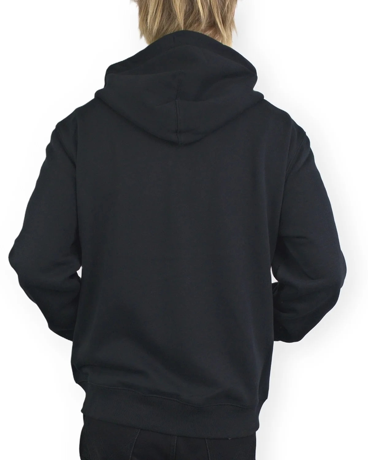 Deus Ex Machina Victory Lap zip hoodie i svart, baksida med luva